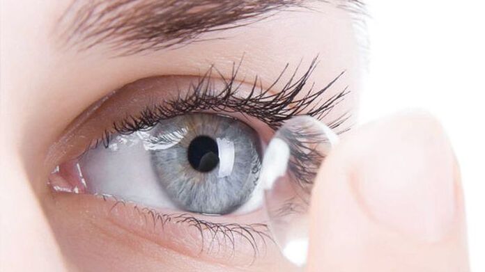 The optical method of vision correction is wearing contact lenses. 