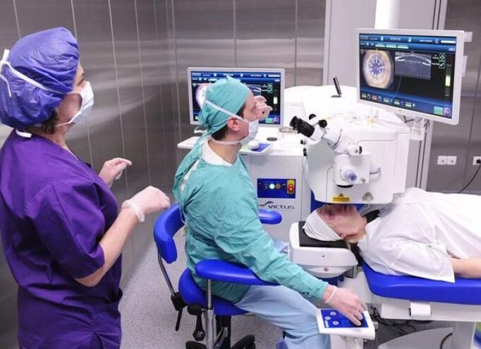 Laser coagulation is performed for retinal tears